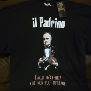 Black The Godfather 50 YEARS il Padrino Graphic T-Shirt Sz L NWT